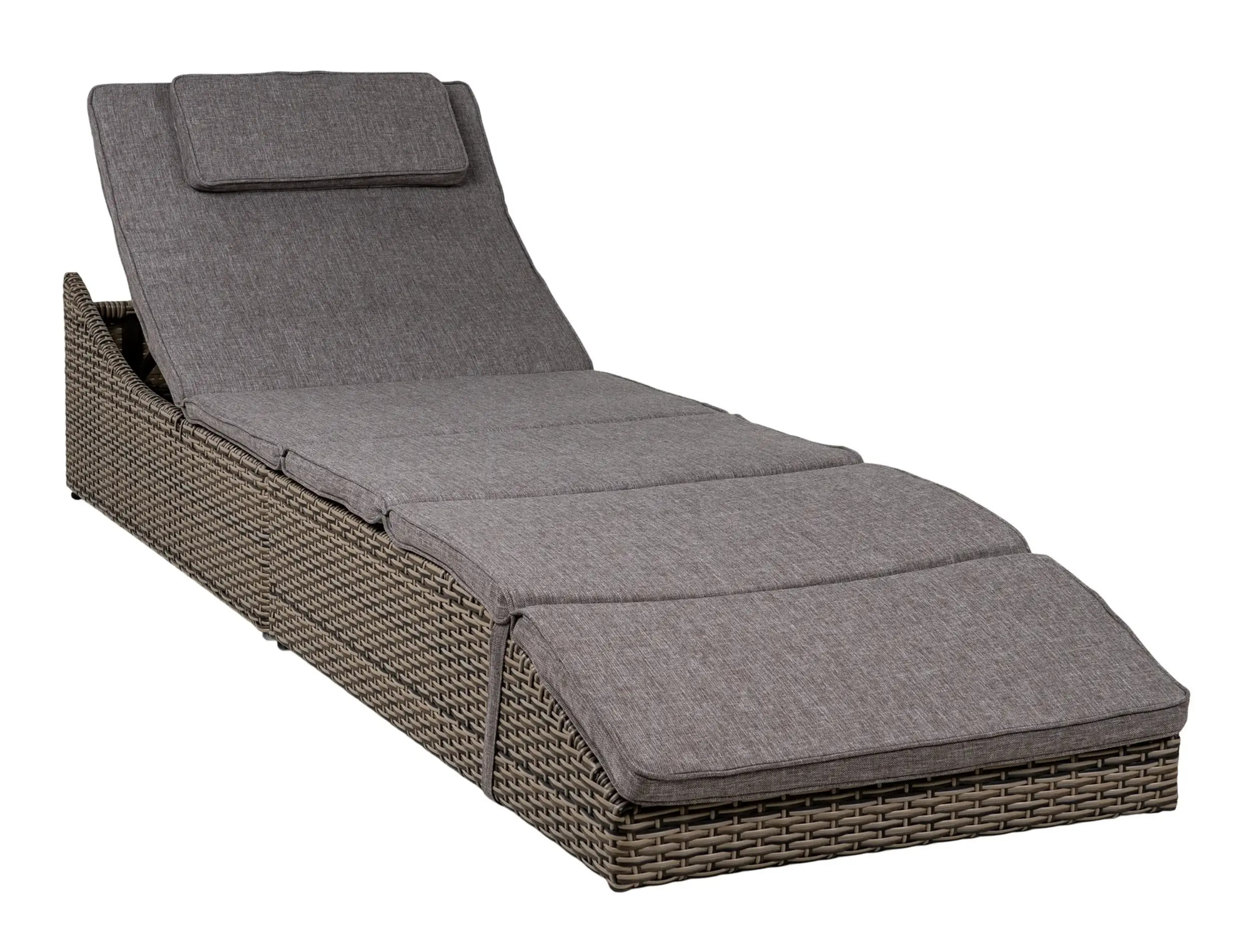 Leżak Reflage rattan grafitowy - zdjęcie 1