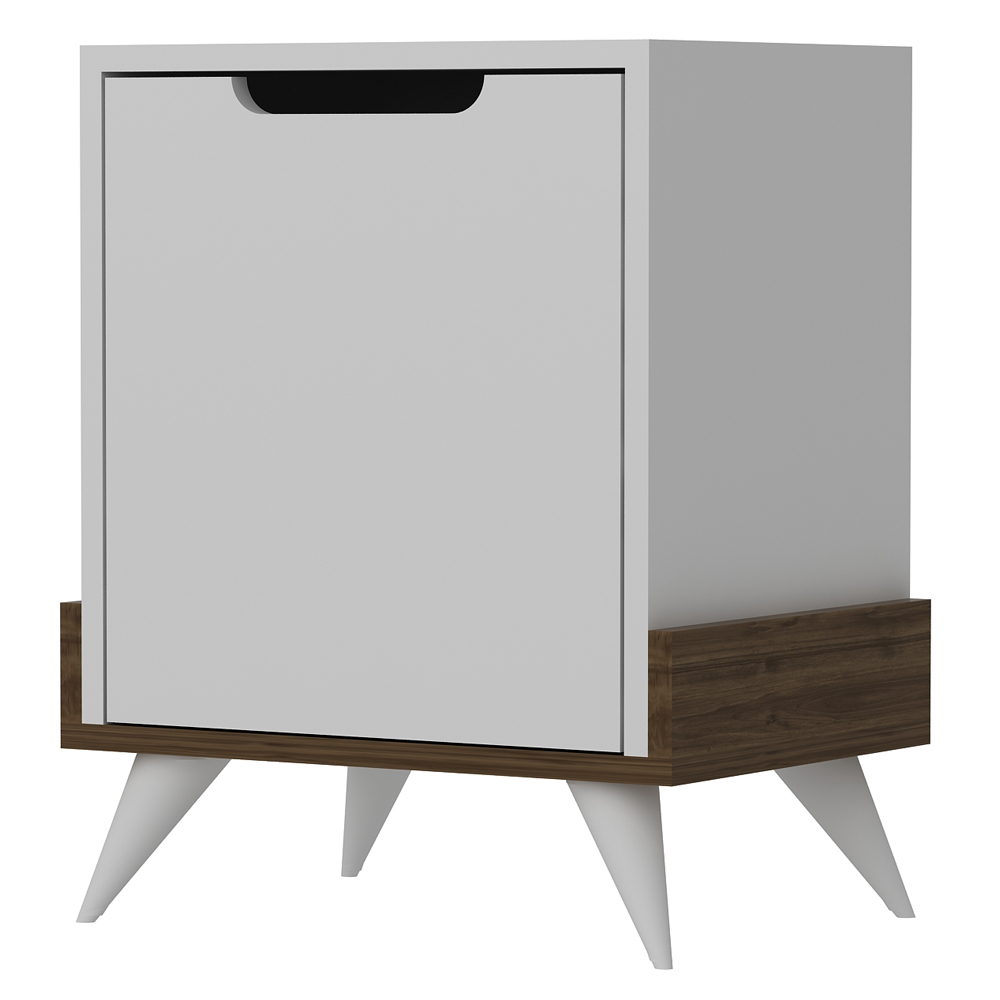 Szafka nocna Menzie biała - zdjęcie 1