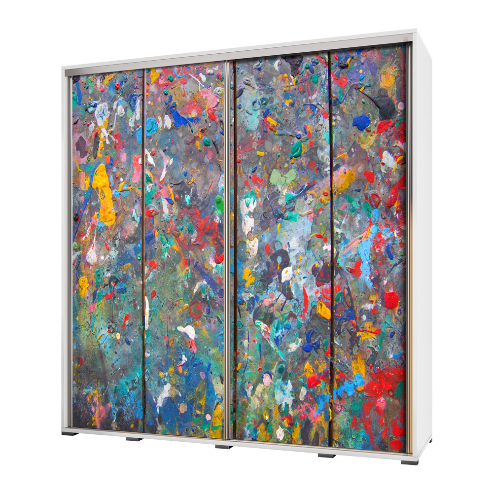 Szafa Wenecja 205 cm Olejna abstrakcja - zdjęcie 1
