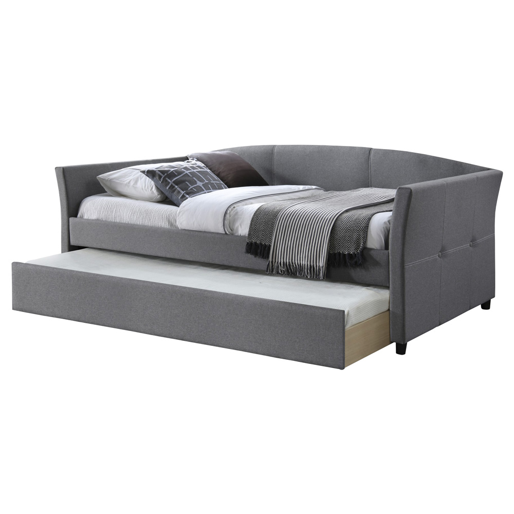 Łóżko wysuwane Marleco 90x200 cm popielate - zdjęcie 1