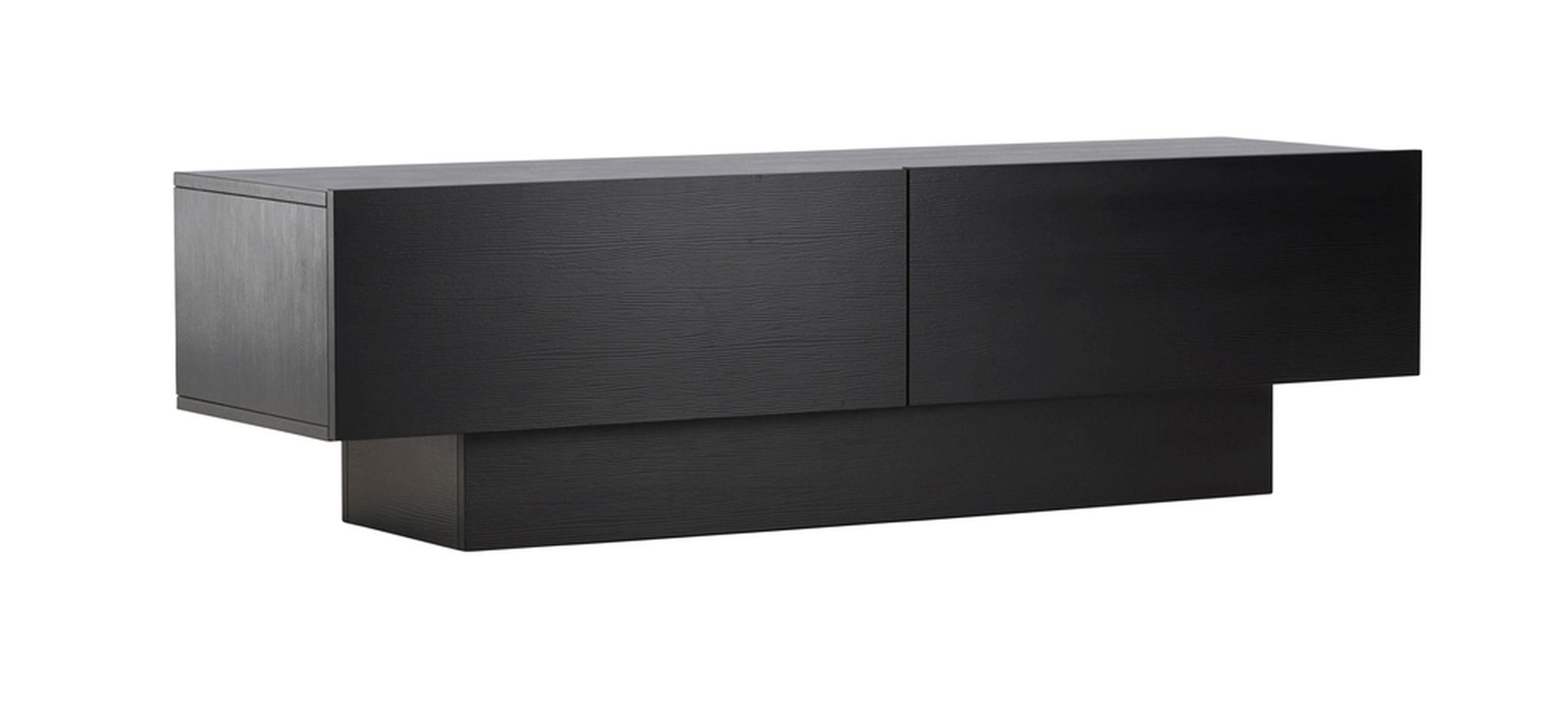 Szafka RTV Siveran 160x45 cm czarna - zdjęcie 1