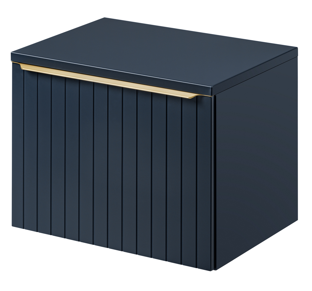 Szafka pod umywalkę Olimmi 60 cm granatowa lamele - zdjęcie 1