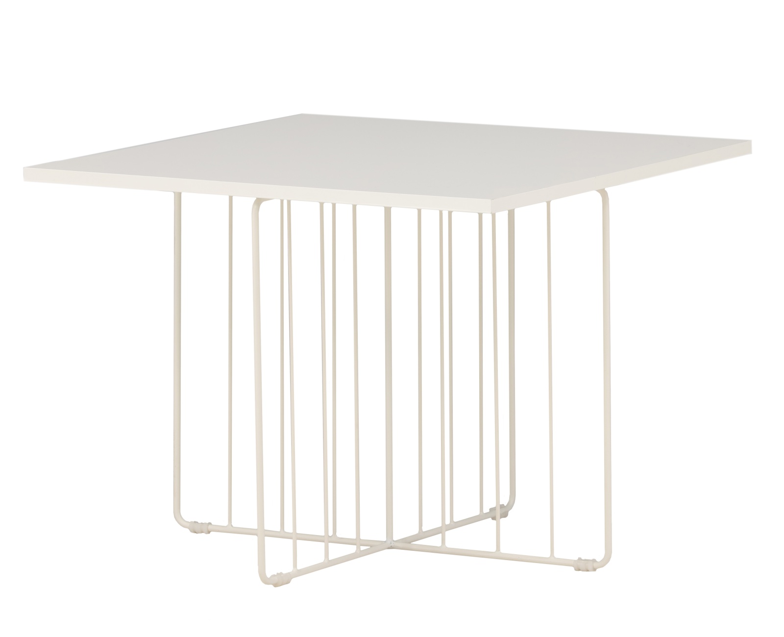 Ława nowoczesna Recrosits 60x60 cm biała - zdjęcie 1