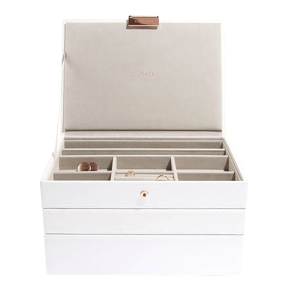 Szkatułka na biżuterię Classic Jewellery Box 18x25 cm biała - zdjęcie 1