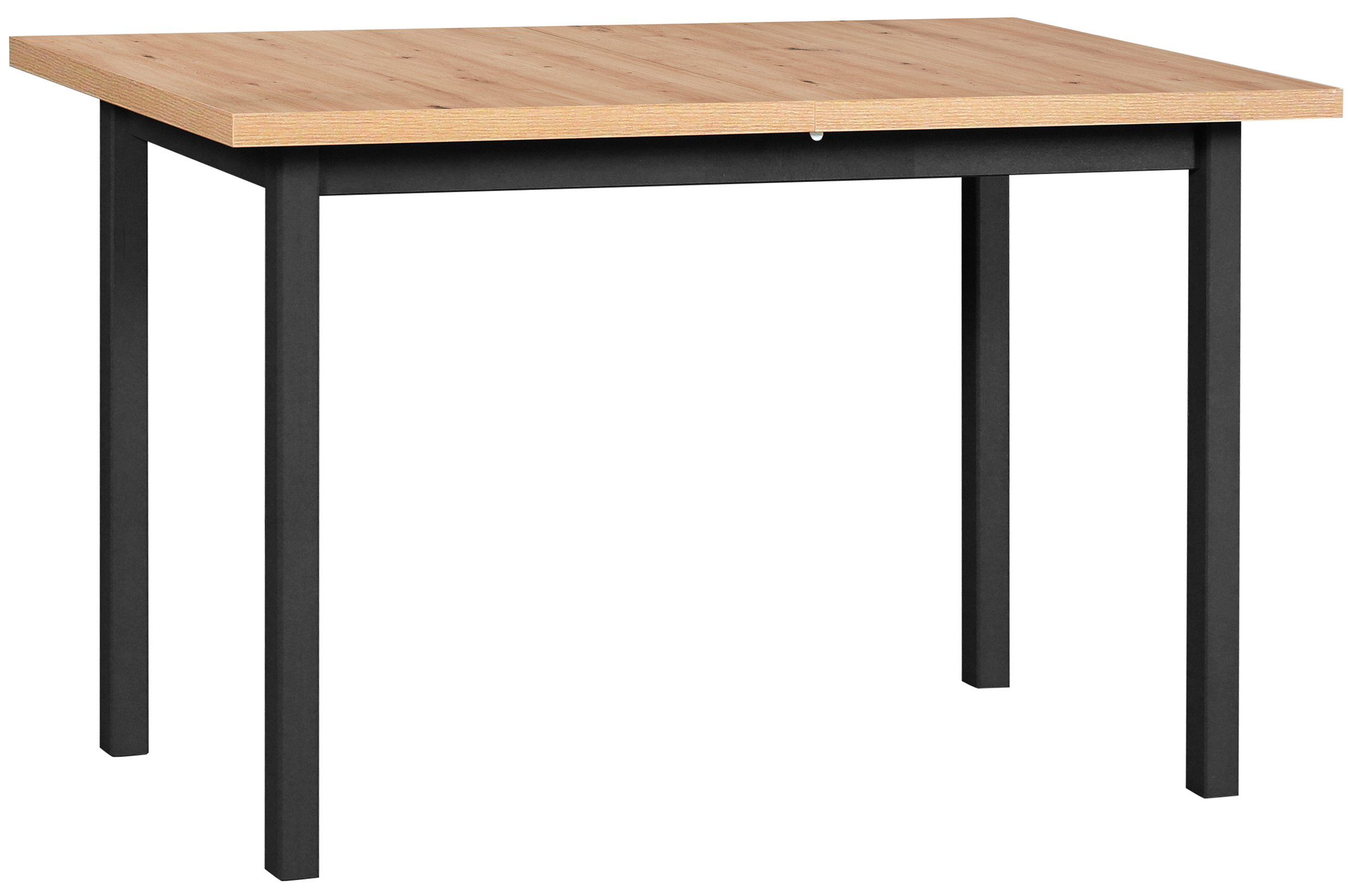 Stół drewniany do jadalni rozkładany Vismito 120-160x70 cm czarny dąb artisan - zdjęcie 1