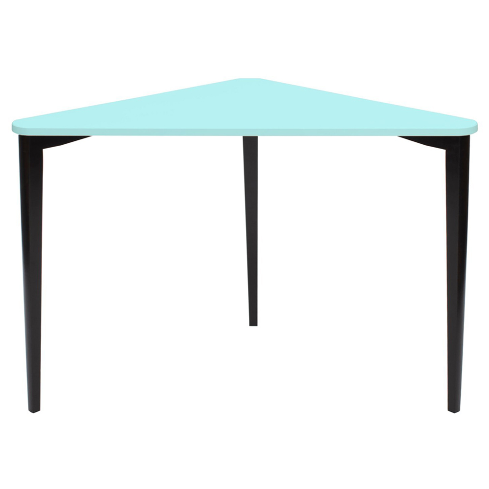 Biurko narożne Naja 114x85 cm czarna podstawa Jasnoturkusowy - zdjęcie 9