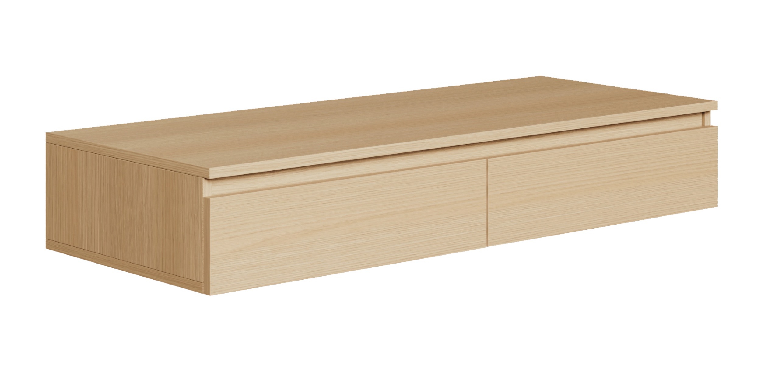 Biurko toaletka Bemmi wiszące z szufladami 120 cm dąb lindberg