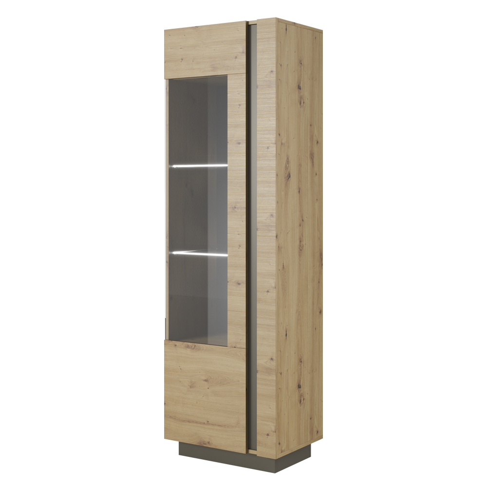 Witryna Skoky wysoka dąb z grafitem - zdjęcie 1