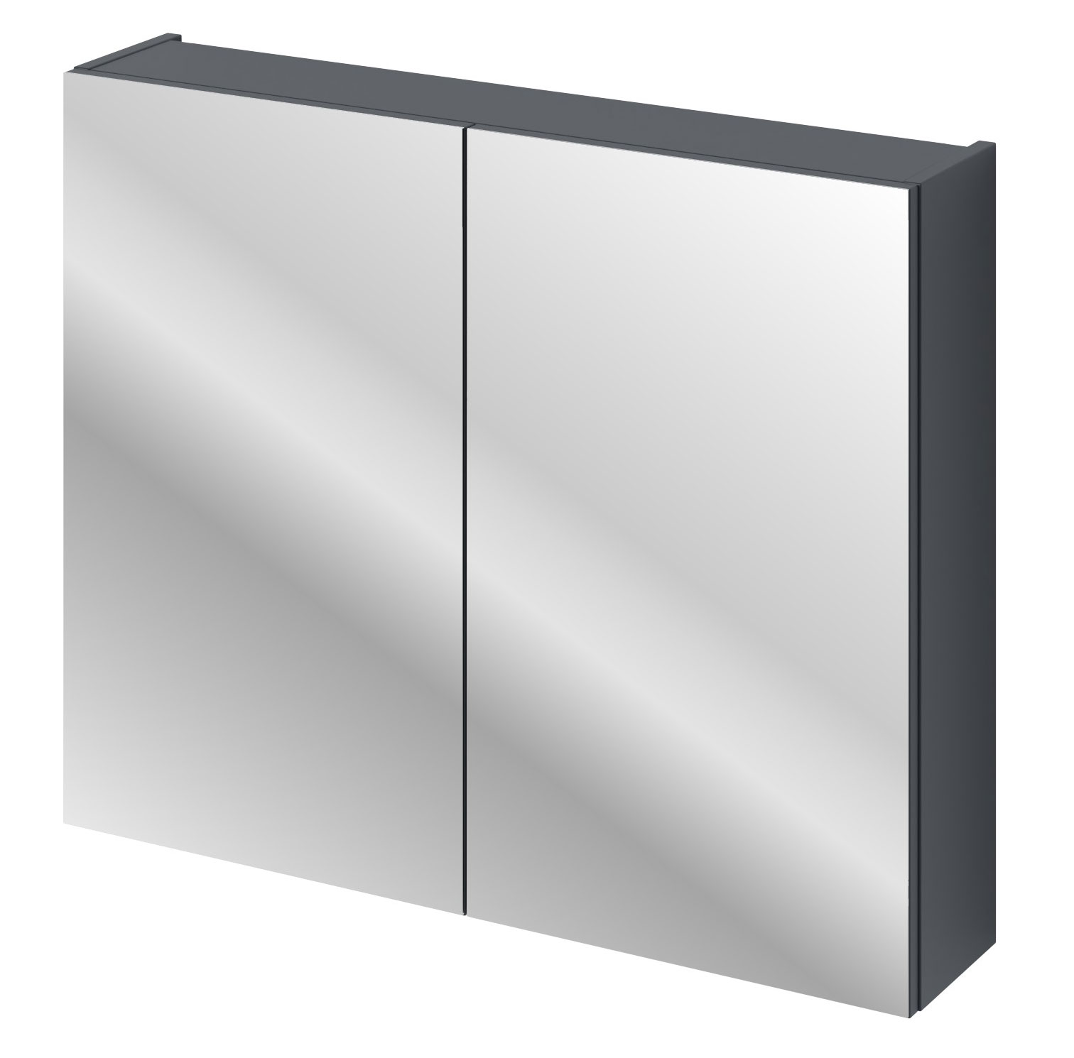 Szafka wisząca Olimmi z lustrem 80 cm granatowa - zdjęcie 1