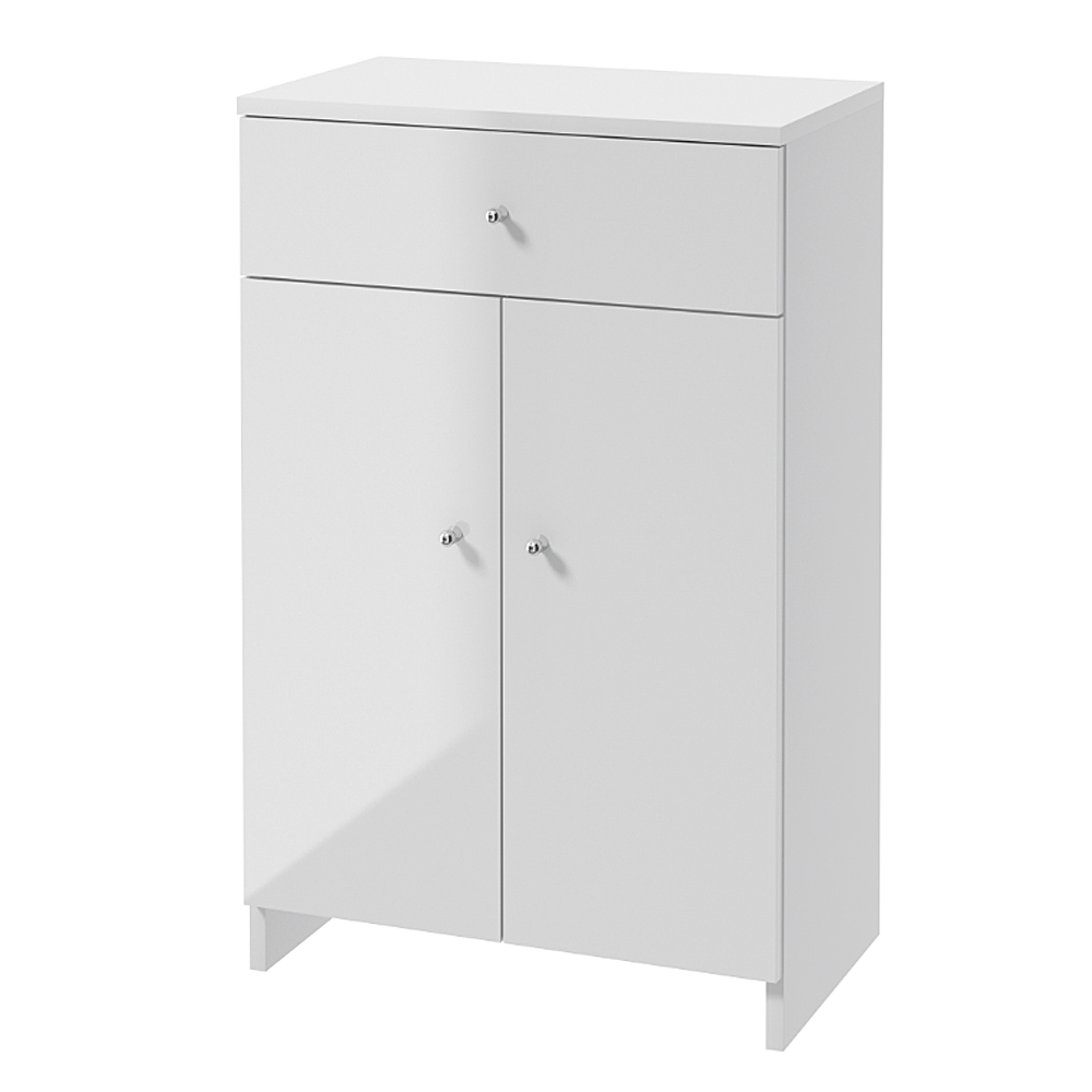 Szafka łazienkowa Meandy stojąca podwójna biała - zdjęcie 1