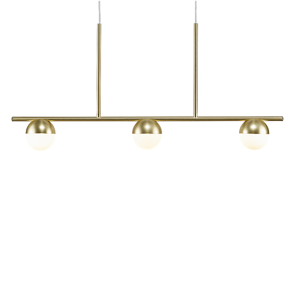 Lampa wisząca Contina x3 złota - zdjęcie 1