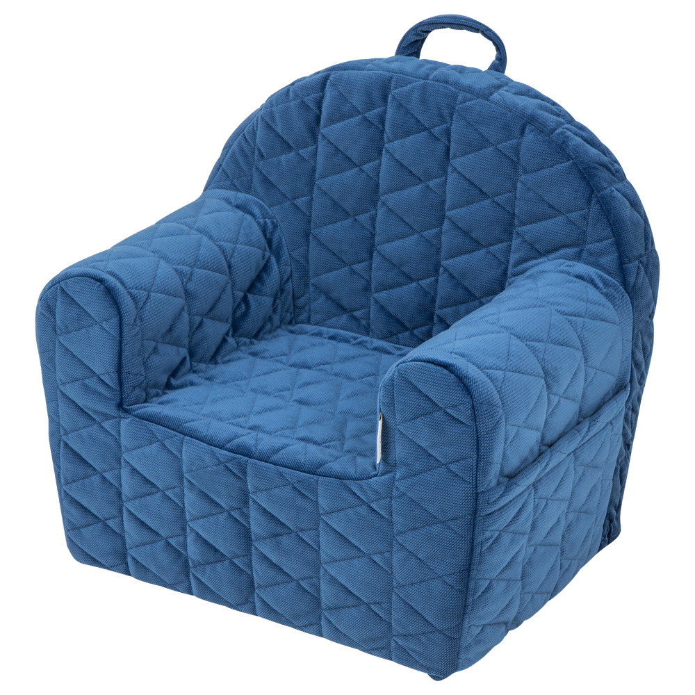 Fotel kubełkowy Andrano granatowy - zdjęcie 1