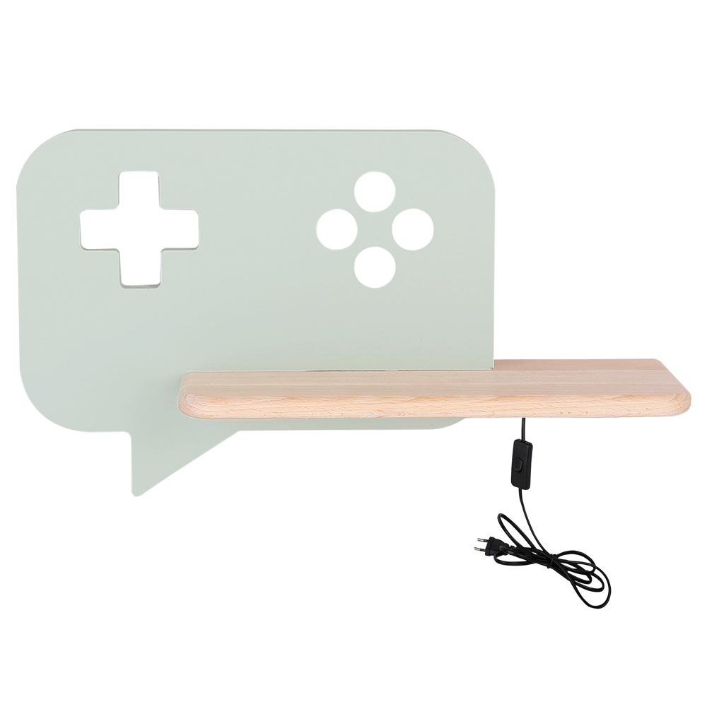 Kinkiet ścienny do pokoju dziecięcego Dreamie konsola do gier z przewodem miętowy - zdjęcie 1