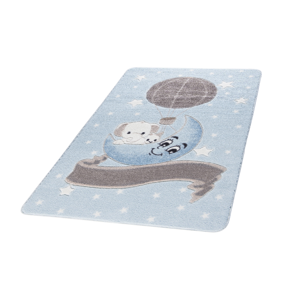 Dywan Lot nad księżycem błękitny 100x150 cm - zdjęcie 1