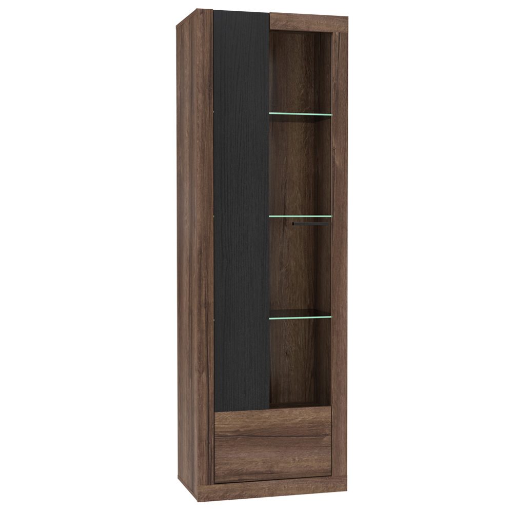 Witryna wysoka TRAV 197 cm lewostronna Dąb szlachetny - zdjęcie 1