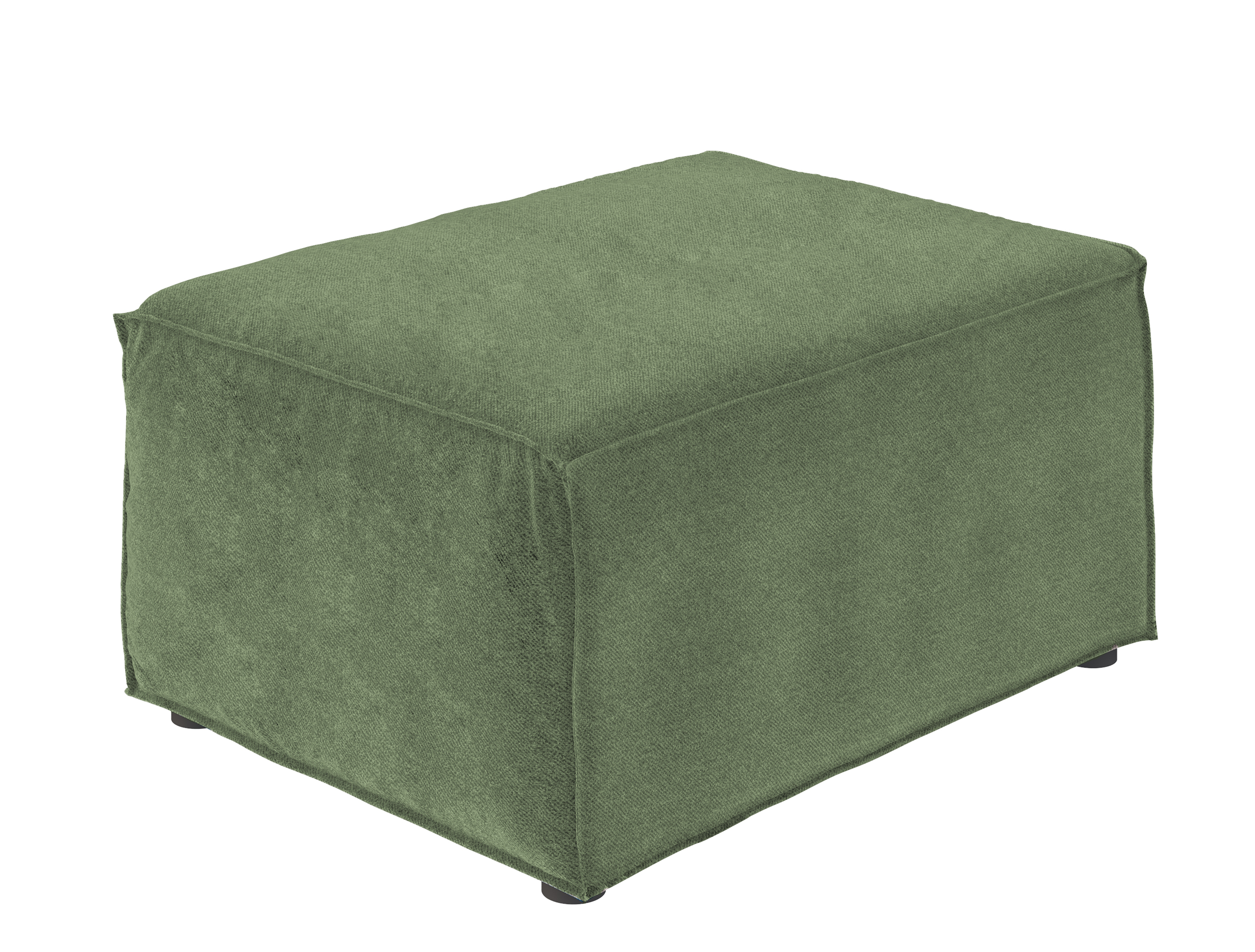 Pufa Copertino 65x90 cm oliwkowa welur hydrofobowy - zdjęcie 1