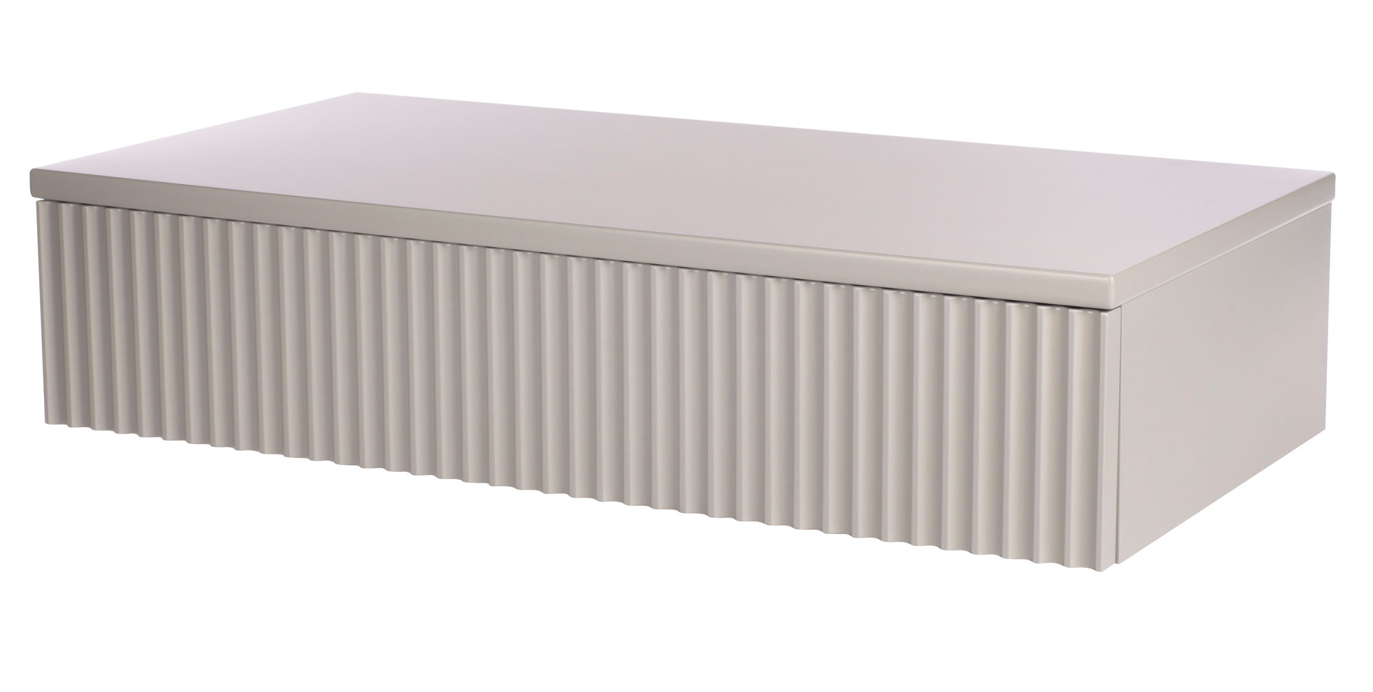 Toaletka Lonidos 80x35 cm wisząca szara lamele - zdjęcie 1