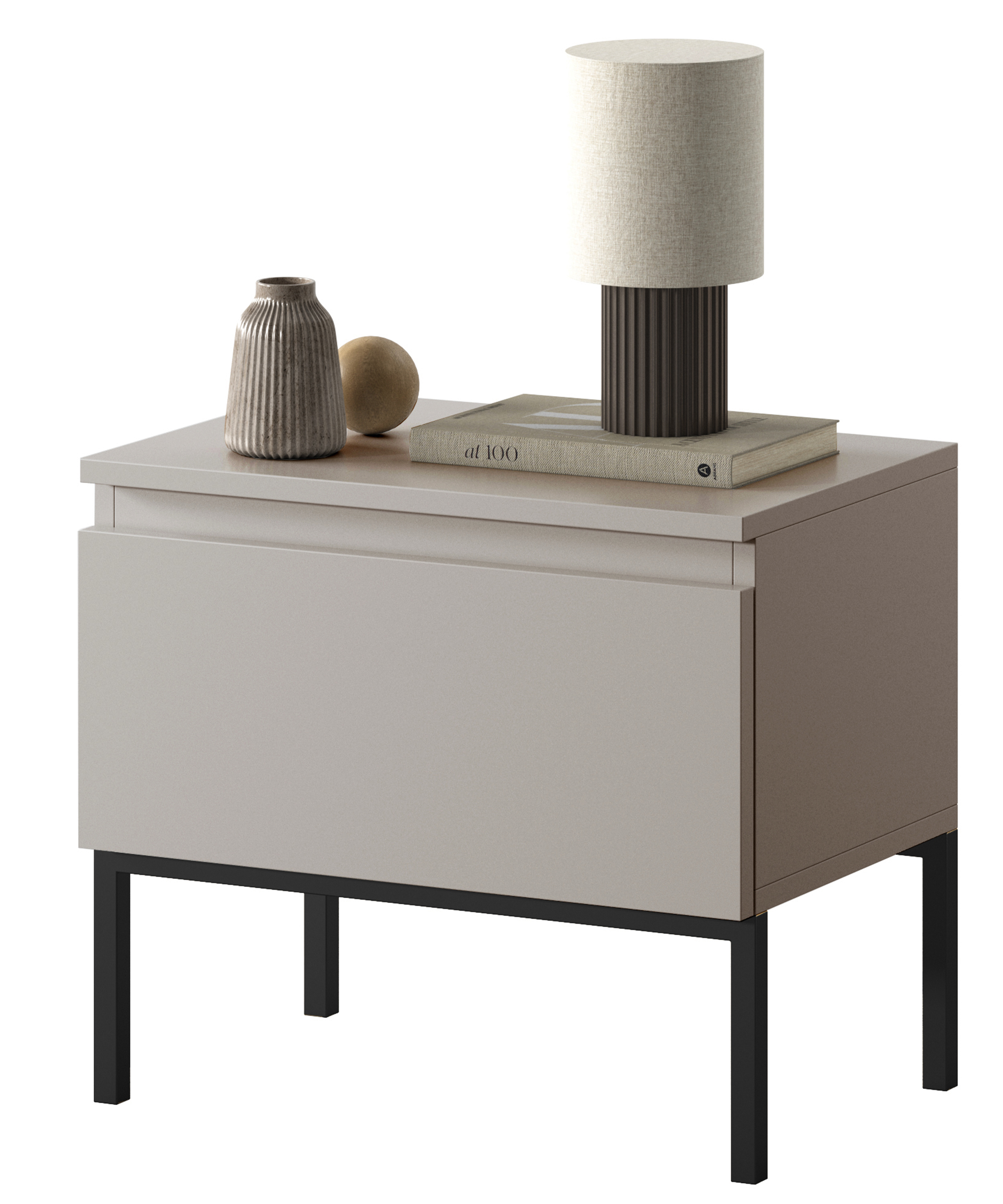 Szafka nocna Bemmi Beżowy - zdjęcie 1