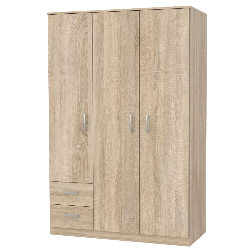 Szafa trzydrzwiowa Niko z dwiema szufladami - zdjęcie 1