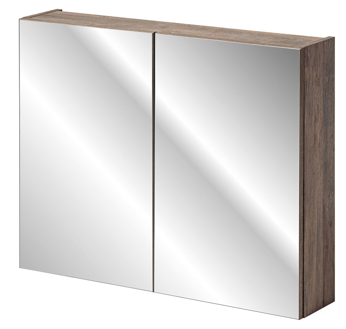 Szafka wisząca Olimmi z lustrem 80 cm dąb santa - zdjęcie 1