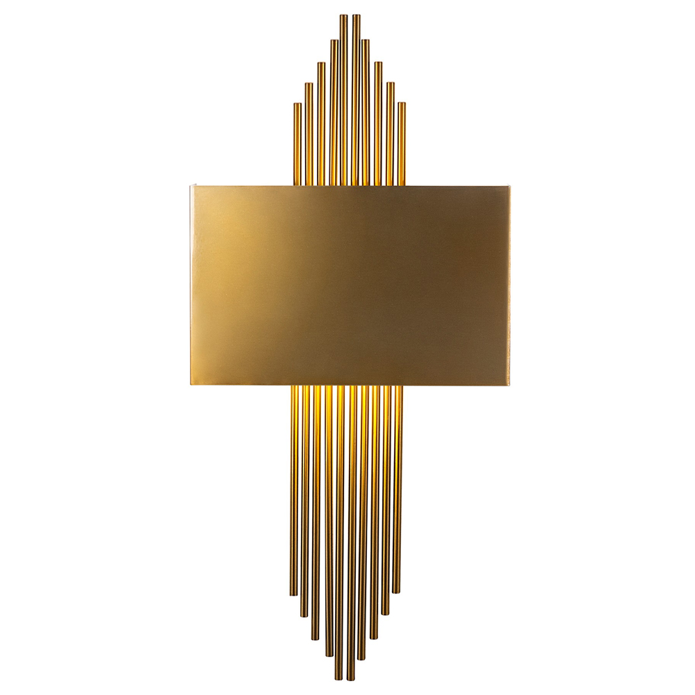 Kinkiet ścienny Laurina prostokątny złoty - zdjęcie 1