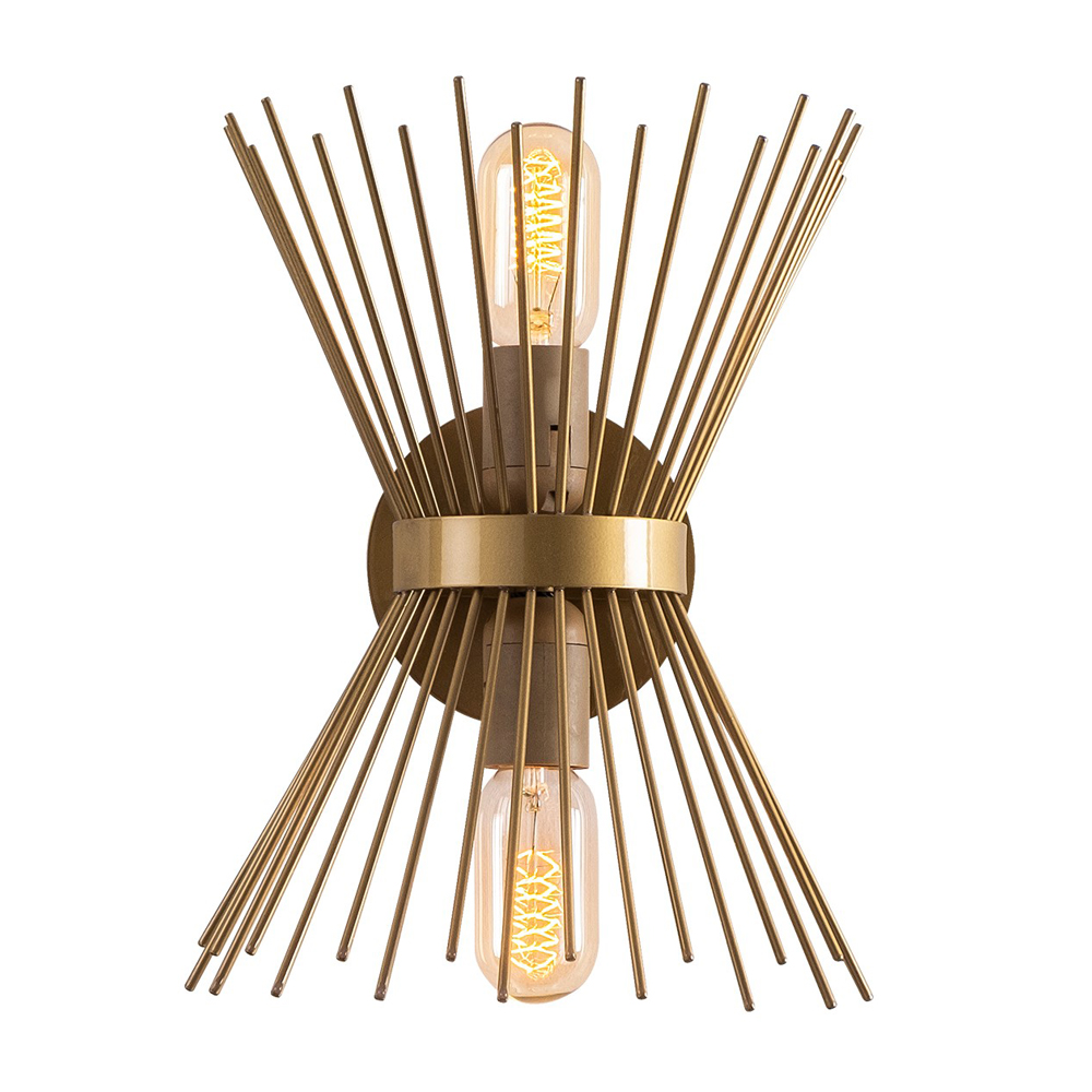 Lampa ścienna nowoczesna Baruch złota - zdjęcie 1