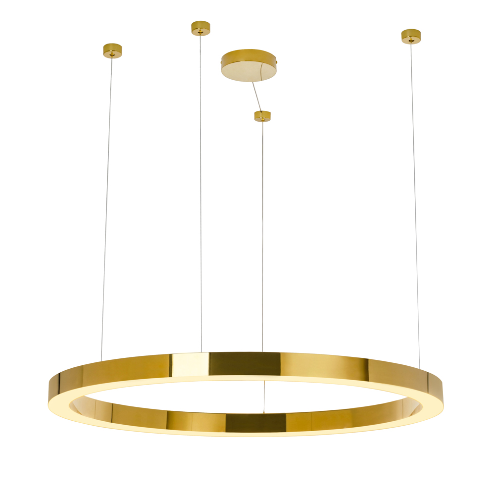 Lampa wisząca Hage LED średnica 110 cm złota - zdjęcie 1