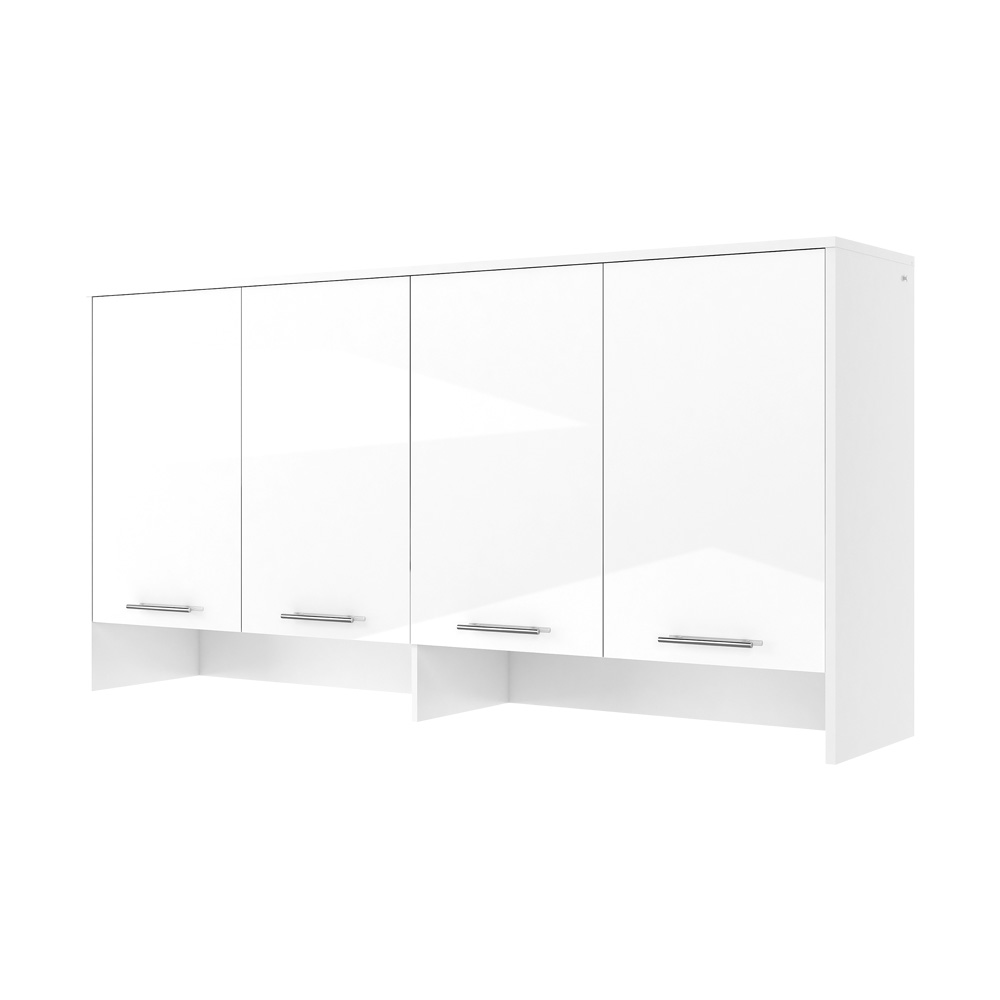 Nadstawka Concept Pro z czterema zamykanymi szafkami 108 cm Biały mat / Biały połysk  - zdjęcie 5