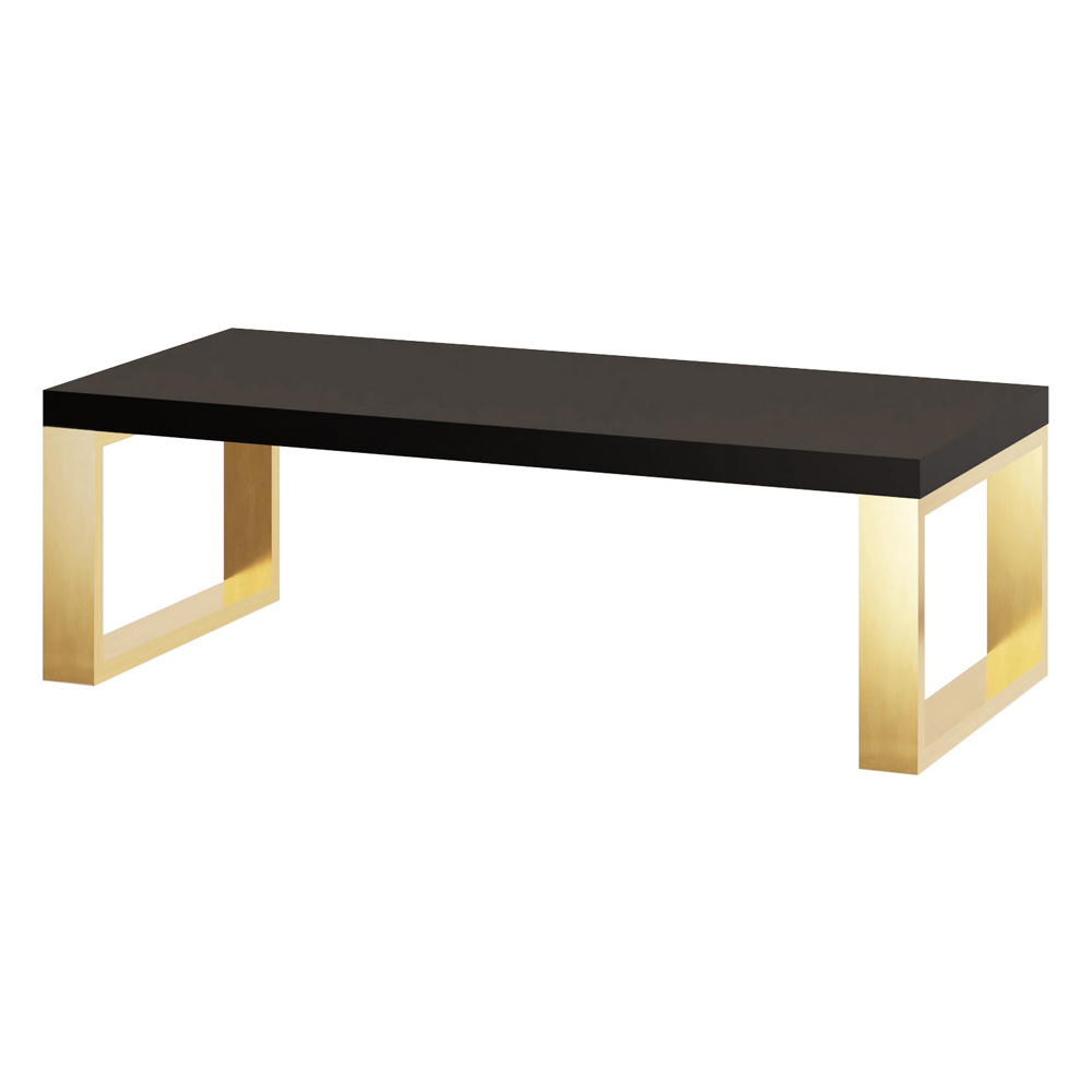 Szafka pod umywalkę Lunne wisząca z dwoma uchwytami na ręcznik złota - zdjęcie 1