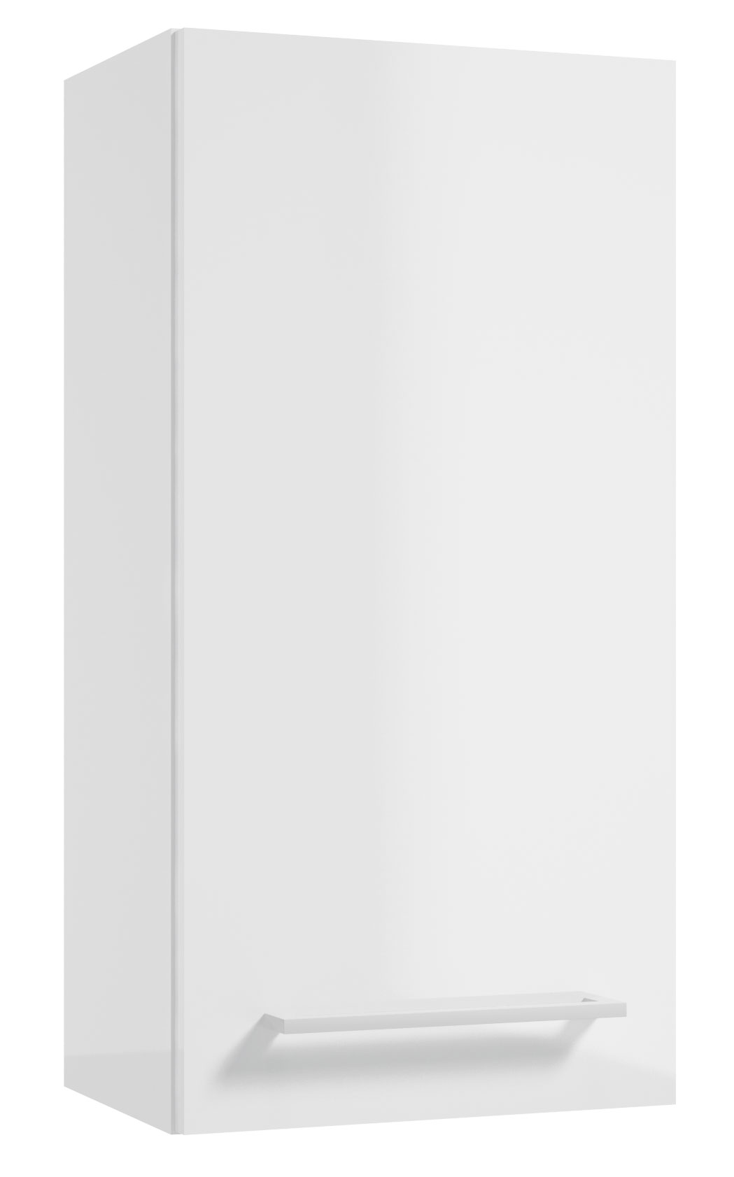 Szafka łazienkowa Modullac 30 cm wisząca biały połysk z białym uchwytem - zdjęcie 1