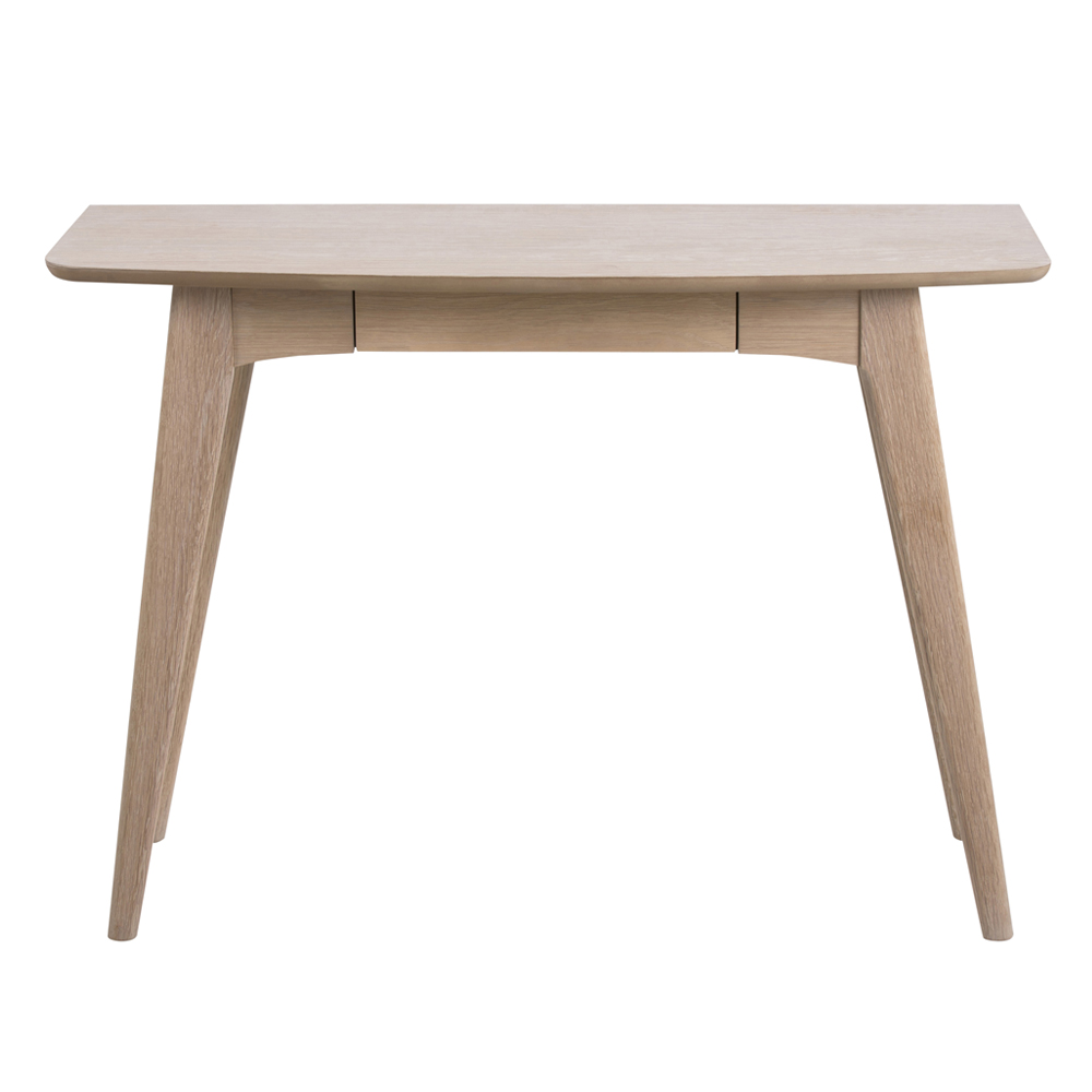 Biurko Pecara 105x45 cm z szufladą bielone - zdjęcie 1