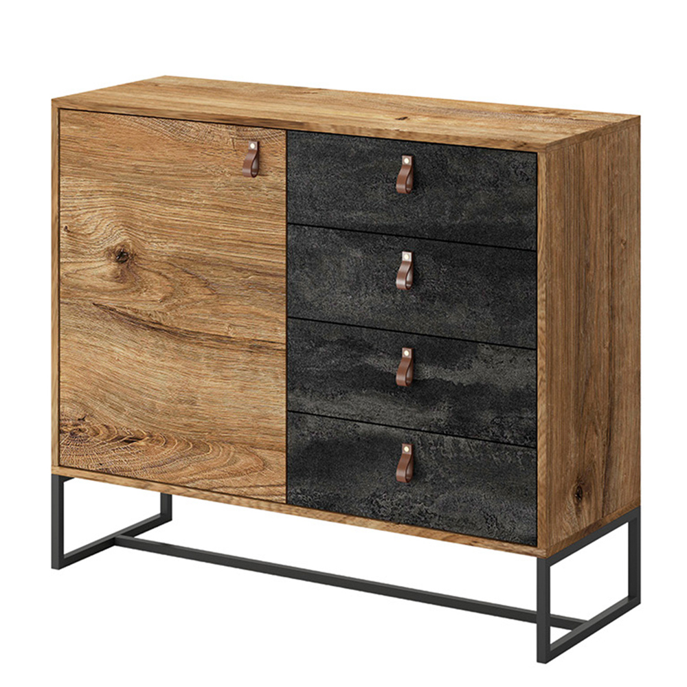 Komoda Herbet jednodrzwiowa z czterema szufladami - zdjęcie 1