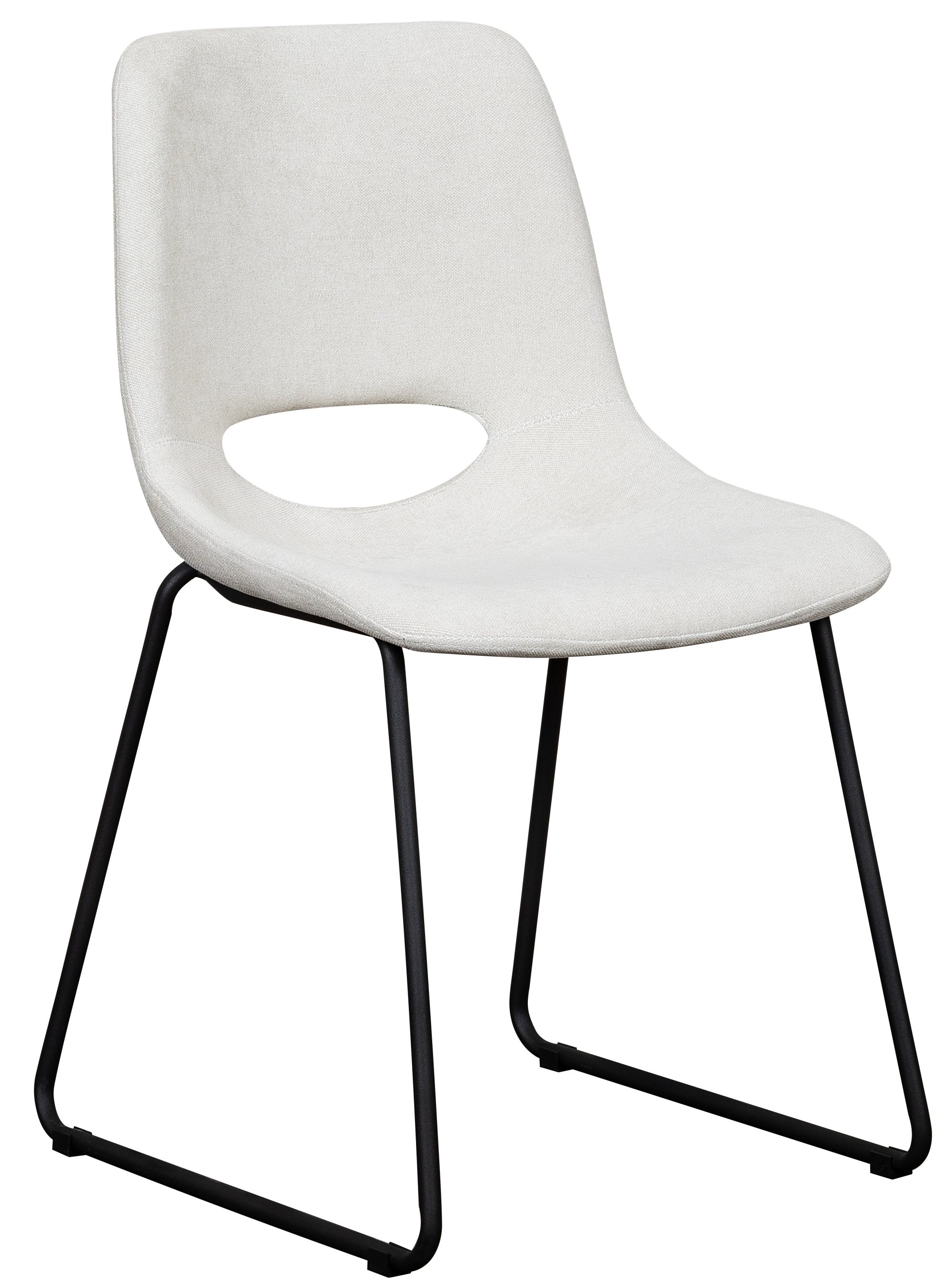 Krzesło tapicerowane Panessy jasnokremowy szenil - zdjęcie 1