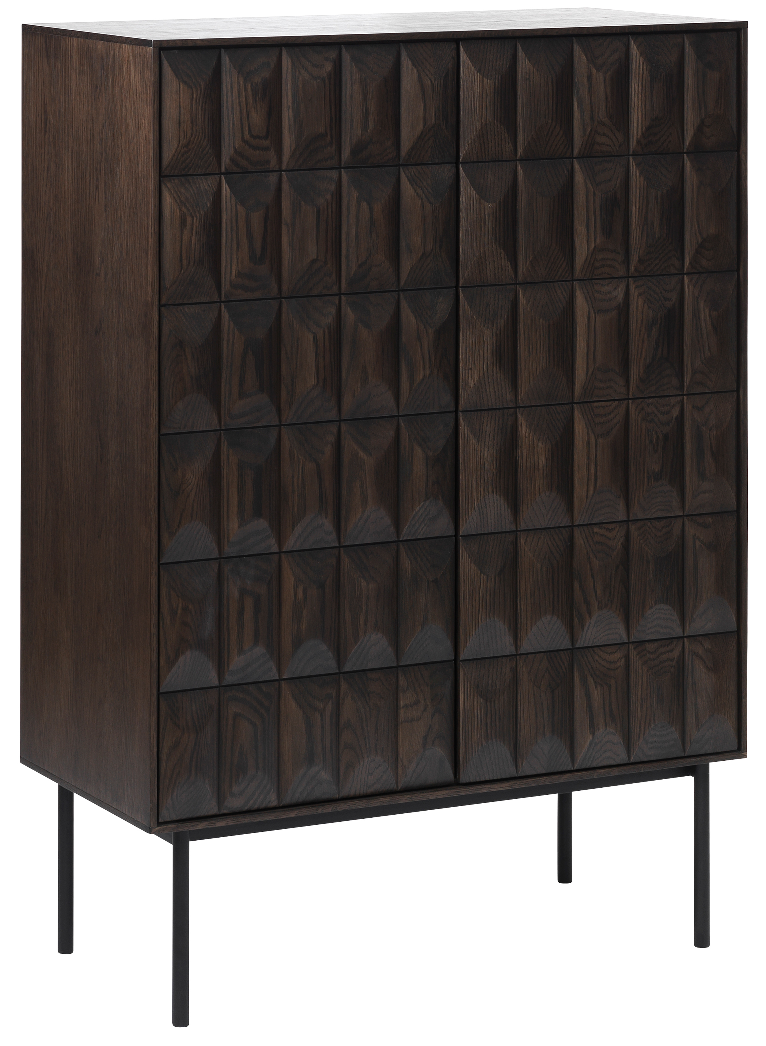 Barek Chesseo z uchwytem na kieliszki dąb espresso - zdjęcie 1