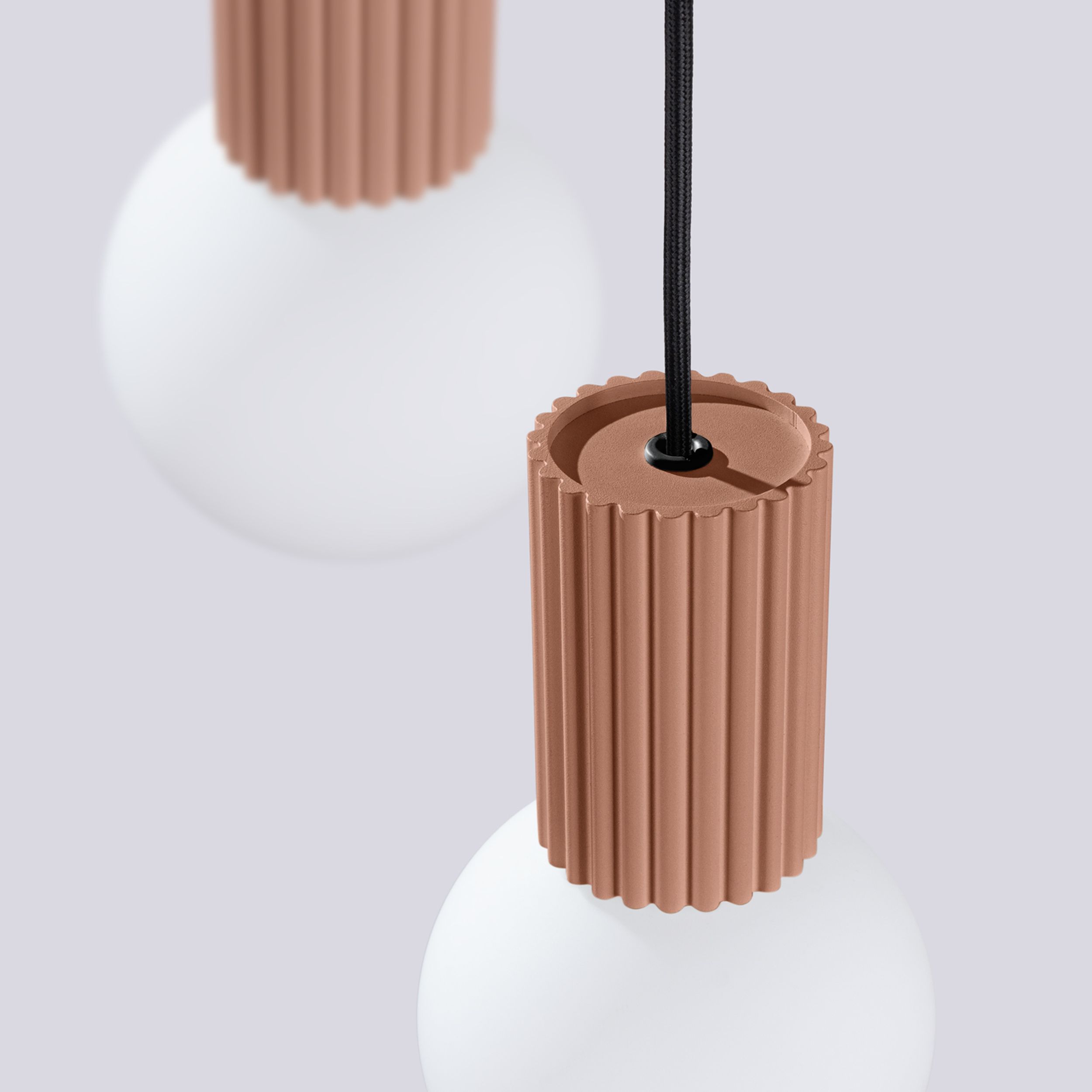 Lampa wisząca Halo 3P mocca