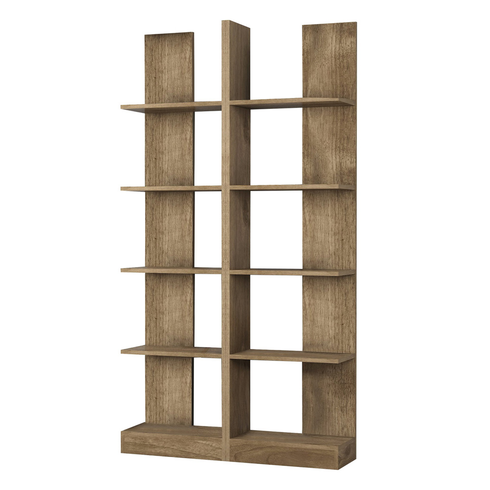 Regał na książki Ikoze pięciopoziomowy orzech - zdjęcie 1