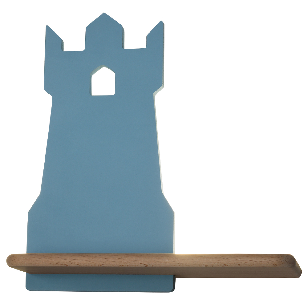 Kinkiet ścienny do pokoju dziecięcego Dreamie wieża niebieski - zdjęcie 1