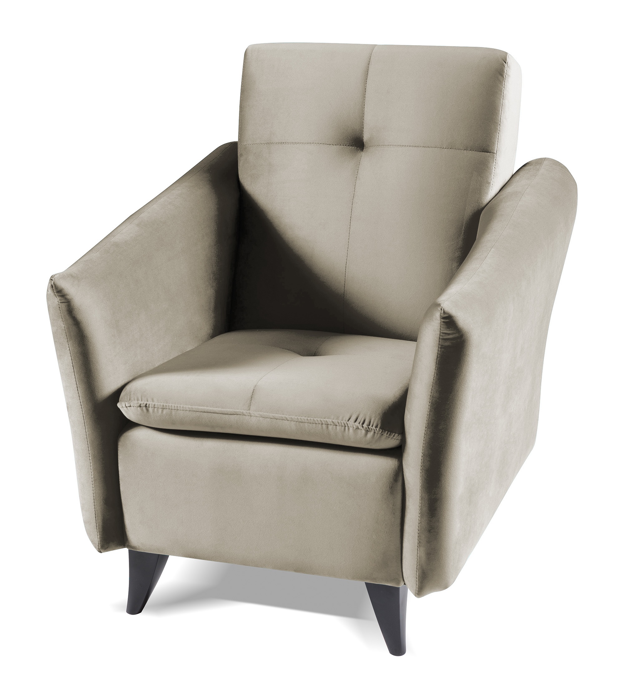 Fotel kubełkowy Haggetorp szarobeżowy - zdjęcie 1