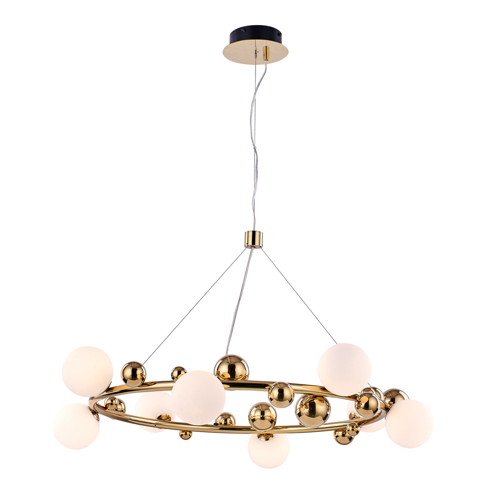 Lampa wisząca Phaya nowoczesna średnica 80 cm złota - zdjęcie 1