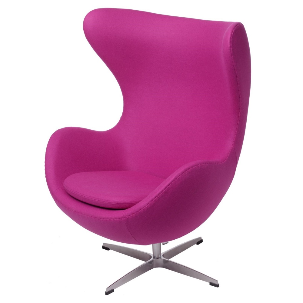 Fotel Jajo amarantowy