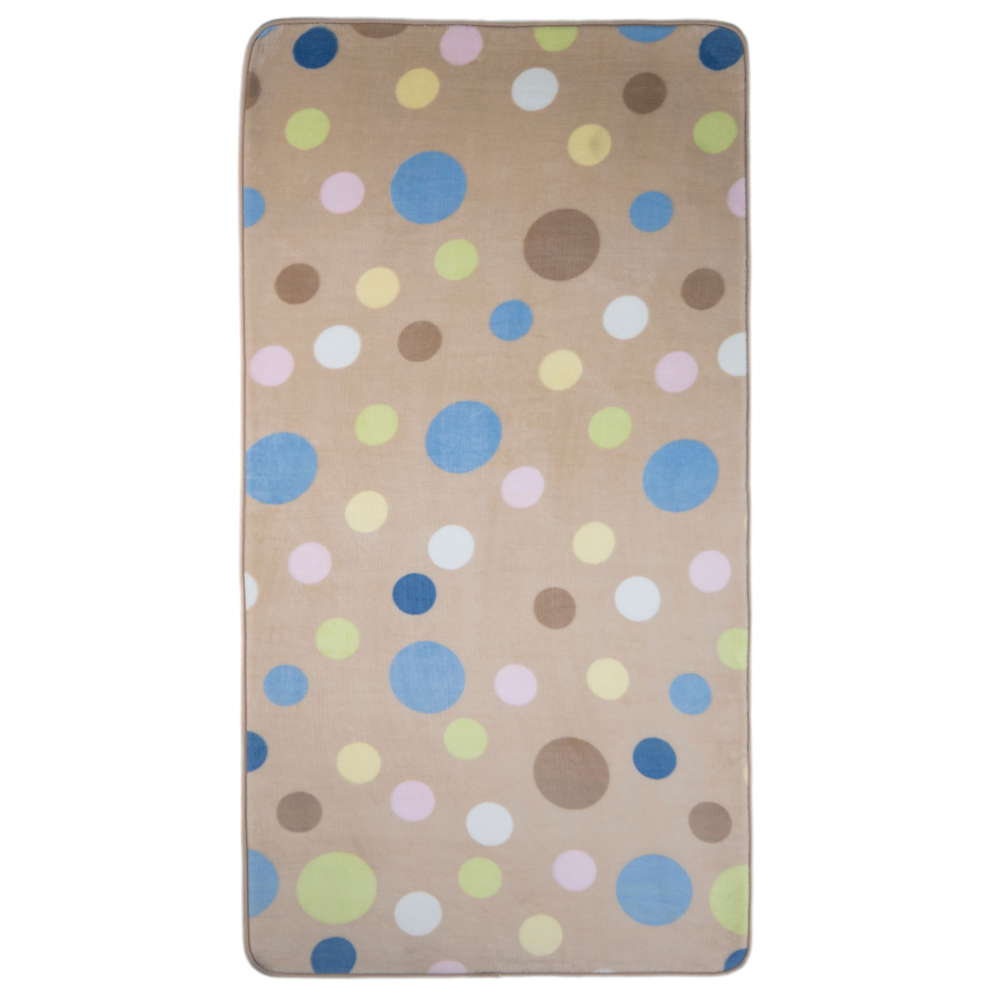 Dywan dziecięcy Zamid w kropki 70x100 cm beżowy - zdjęcie 1