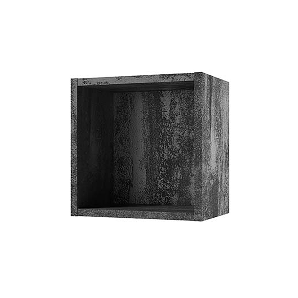 Półka ścienna Sundfina 30x30x20 cm beton czarny - zdjęcie 1