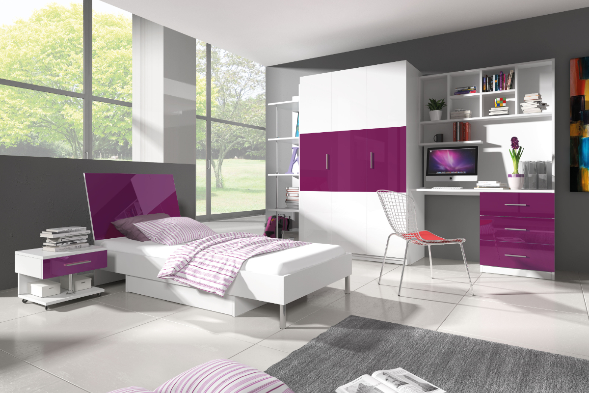 Zestaw mebli Melidre Fioletowy  - zdjęcie 4