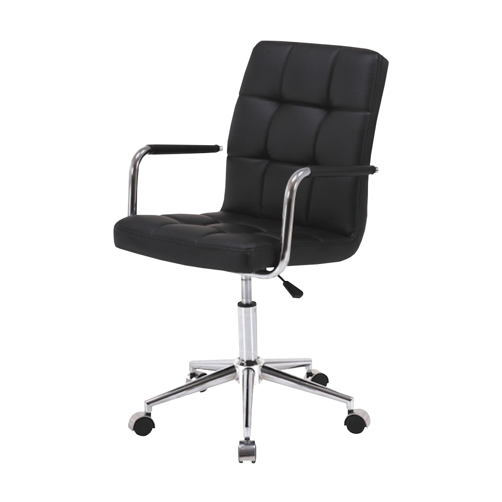 Fotel biurowy Philadelphia czarna ekoskóra - zdjęcie 1