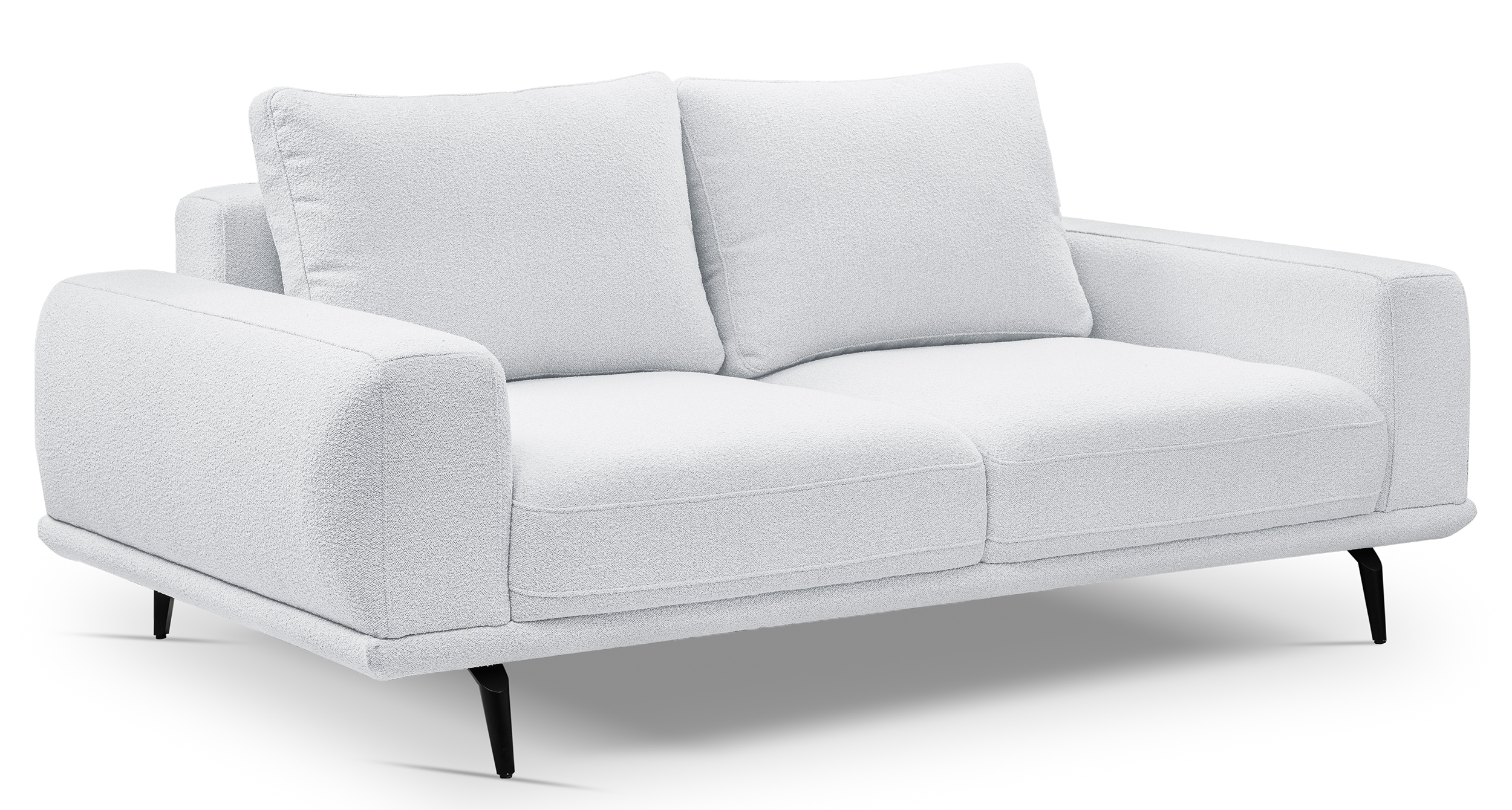 Sofa dwuosobowa Selline jasnoszara boucle - zdjęcie 1