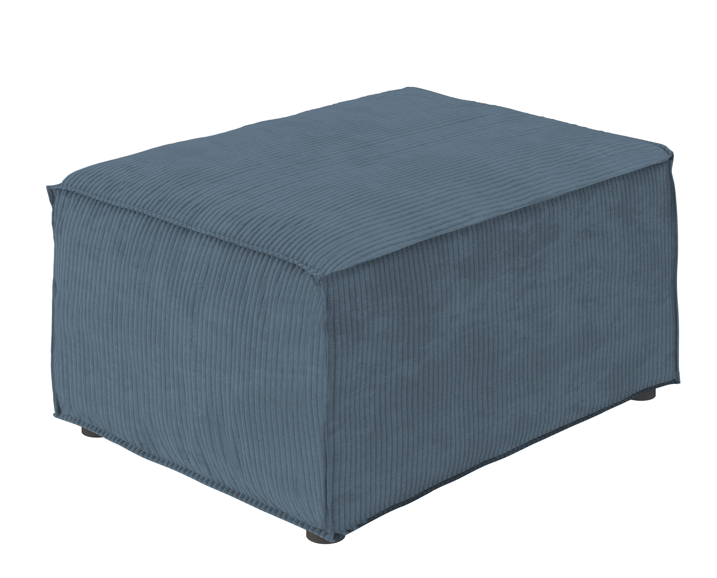 Pufa Copertino 65x90 cm granatowa sztruks - zdjęcie 1