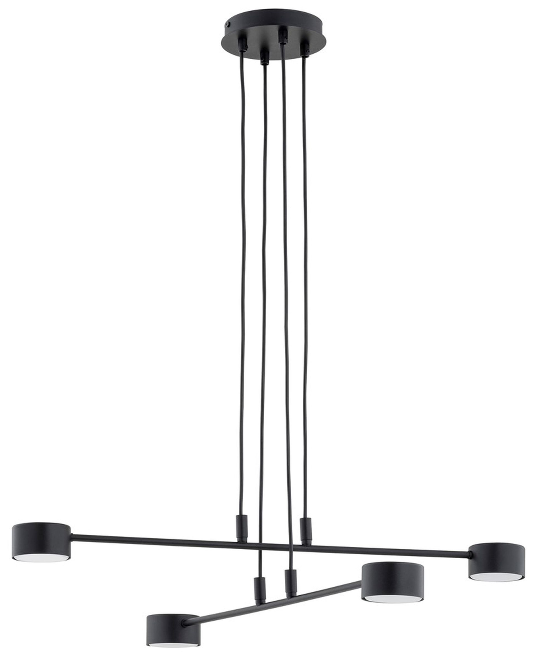 Lampa wisząca Moddus czarna x4 - zdjęcie 1