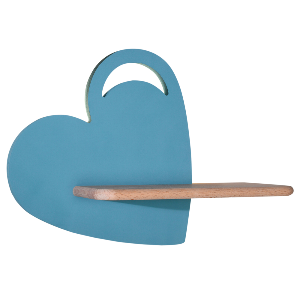 Kinkiet ścienny do pokoju dziecięcego Dreamie serce niebieski - zdjęcie 1