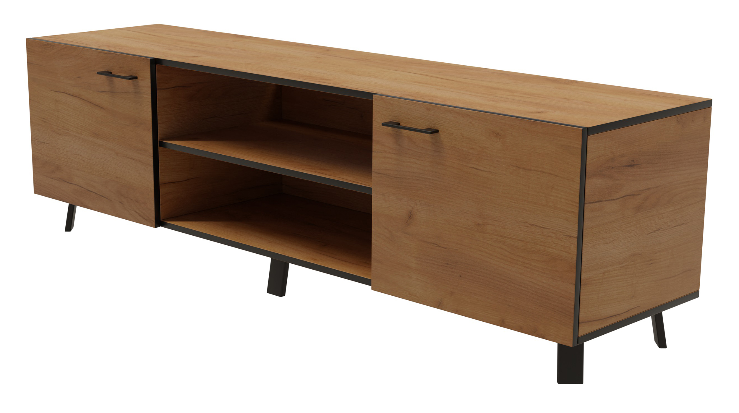 Szafka RTV Farropi 170 cm dąb craft złoty