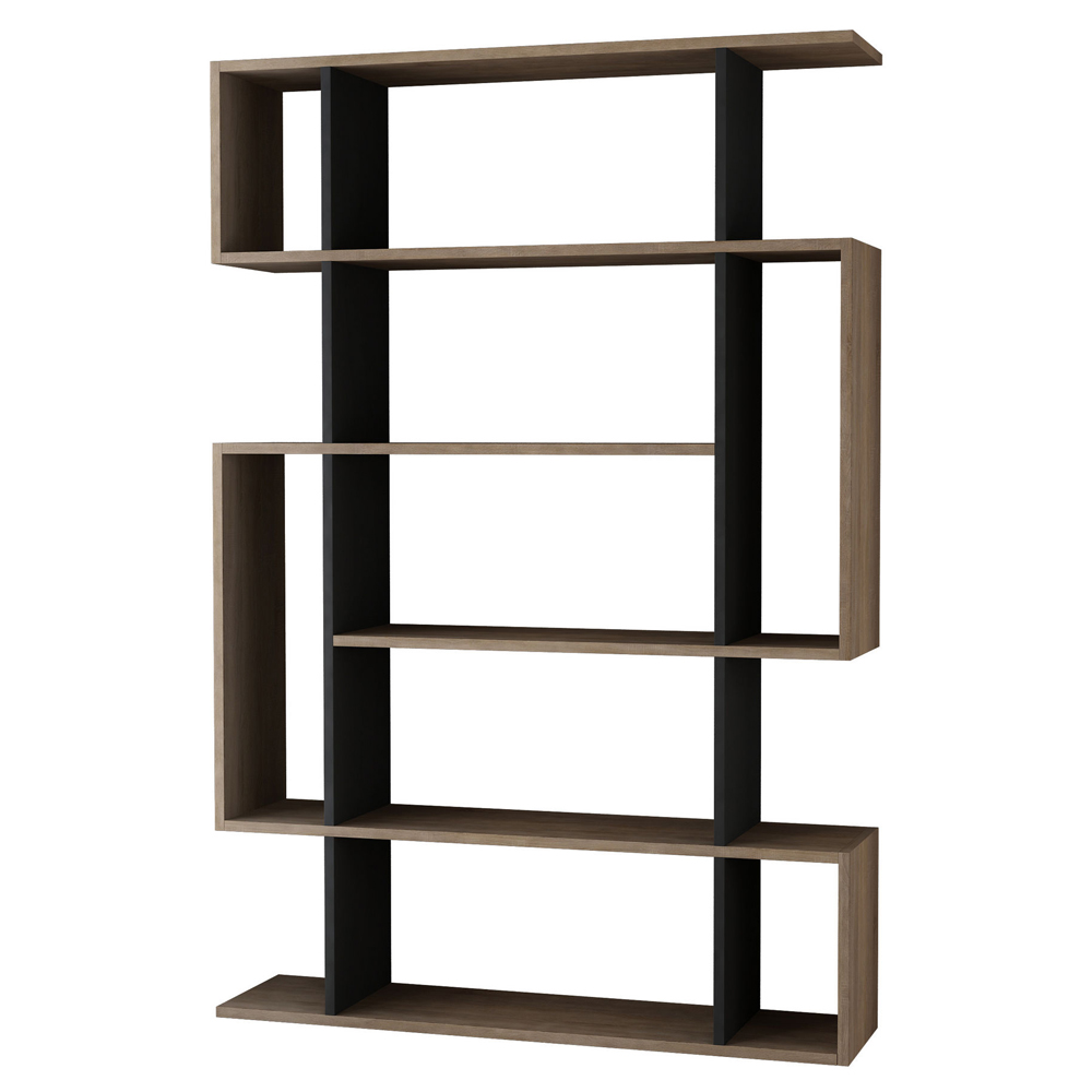 Regał otwarty Monly pięciopoziomowy antracytowy - zdjęcie 1